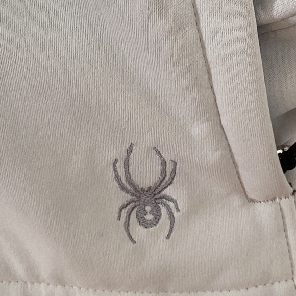 Spyder NWT Women’s MoonBeam Small Zip Up Hooded Jacket Coat Light Cream - Picture 7 of 9